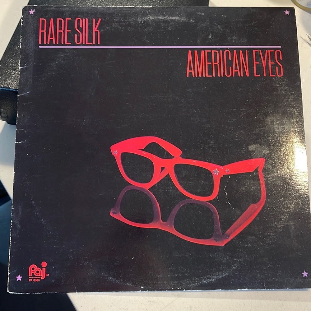 - Record album Rare Silk American Eyes record 1985 vintage